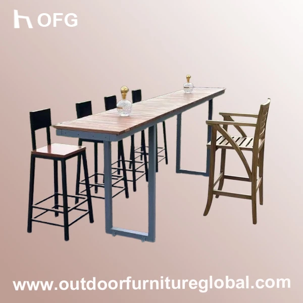 Classic Rustproof Aluminum Frame Garden Dining Set